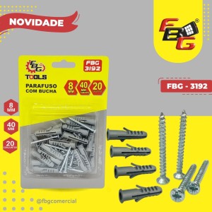 FBG-3192 JOGO DE PARAFUSO C/BUCHA 8MM
