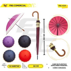 FBG-4225 GUARDA CHUVA  DUPLA 60 CM