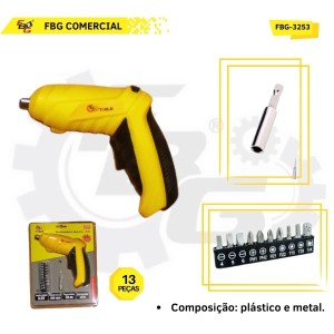 FBG-3253 PARAFUSADEIRA S/FIO 3.6V