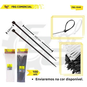 FBG-3048 ABRAÇADEIRA DE NYLON 450MMX4.8 C/100