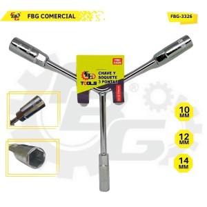 FBG-3326 CHAVE DE RODA Y 10/12/14MM