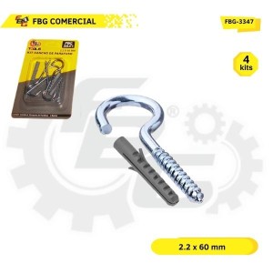 FBG-3347 KIT GANCHO C/BUCHA C/4 60MM 8X12