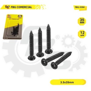 FBG-3350 KIT PARAFUSO C/12 PCS 35MM 8X12