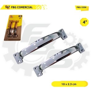 FBG-3356 PUXADOR DE ACO ALCA CHAPA 4'' C/2  2X48