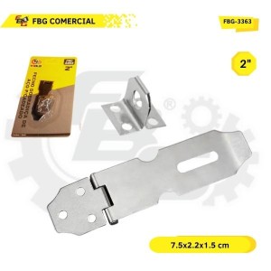 FBG-3363 FECHO DOBRADICA DE ACO P/CADEADO 2'' 2X48