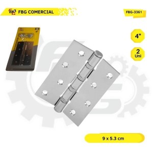 FBG-3361 KIT DOBRADICA 4'' DE ACO C/2 2X48