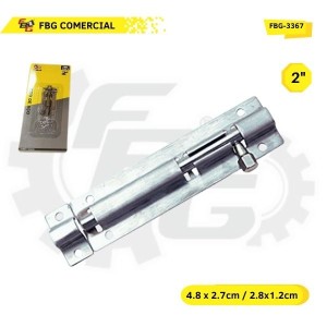 FBG-3367 FECHO DE ACO P/PORTA 2'' 2X48