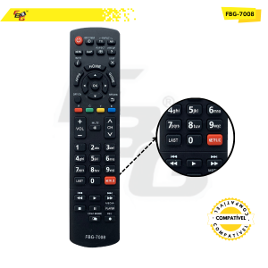 7008 CONTROLE LCD COMPATÍVEL  C/PANASONIC