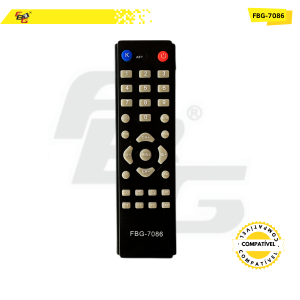 7086 CONTROLE RECEP COMPATÍVEL C/  KING SAT