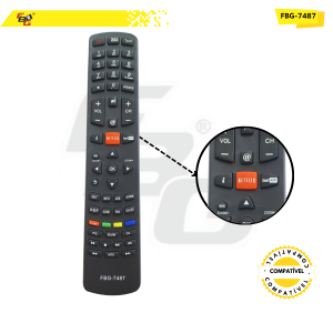 7487 CONTROLE LCD COMPATÍVEL C/  PHILCO C/NETFLIX