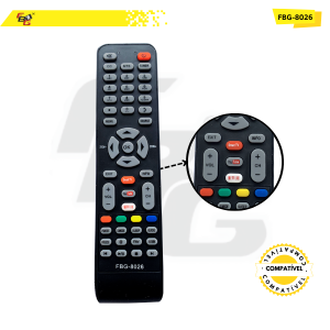 8026 CONTROLE LED COMPATÍVEL C/ TOSHIBA TCL 199E