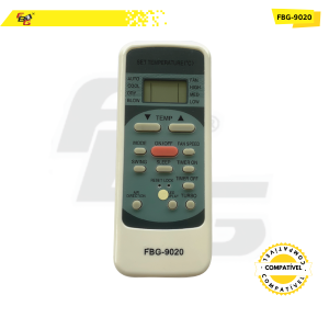 9020 CONTROLE COMPATÍVEL C/ AR CONDICIONADO MIDEA