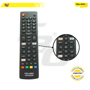 9053 CONTROLE SMART  COMPATÍVEL C/ LG NETFLIX/PRIME VIDEO