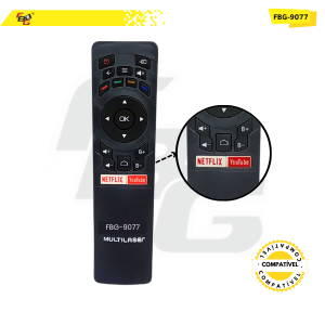 9077 CONTROLE TV  COMPATÍVEL C/ MULTILASER