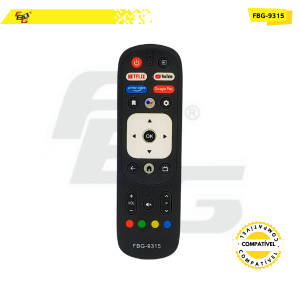 9315 CONTROLE COMPATÍVEL C/ TV VIZZION