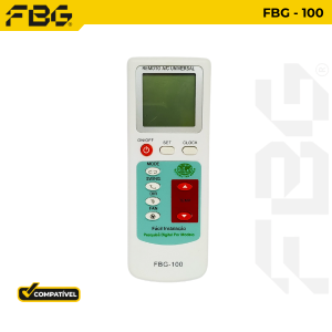 100 CONTROLE COMPATÍVEL AR CONDICIONADO UNIVERSAL