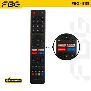 9131 CONTROLE SMART COMPATÍVEL C/ PHILCO
