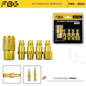 FBG-3024 KIT ENGATE RAPIDO 5 PÇ