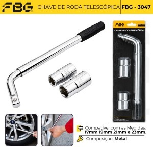FBG-3047 CHAVE DE RODA TELESCÓPICA 17