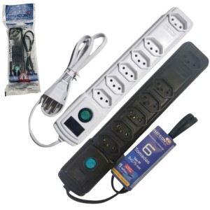 FILTRO DE LINHA 6 TOMADAS NATICON